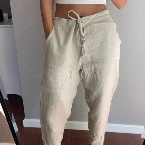 Linen Joggers - Picture 3 of 3
